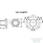 Адаптер 1/2''-14NPTF ALCO CONTROLS LW0-1/2 (805256)