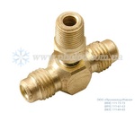 Трійник 1/4"SAE x 1/8"NPT x 1/4"SAE з ніпелем CPS (США) AVT 2P