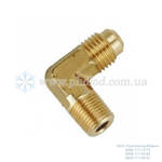 З'єднувач кутовий 1/4"SAE Mx1/4"NPT M Castel 7220/2 (E1-4B)