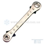 Ключ храповий 1/4", 3/16" квадрат 9/16", 1/2" шестигранник Zengo (Китай) CTH-123