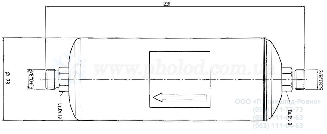 Castel DF330_3ORS dimensions