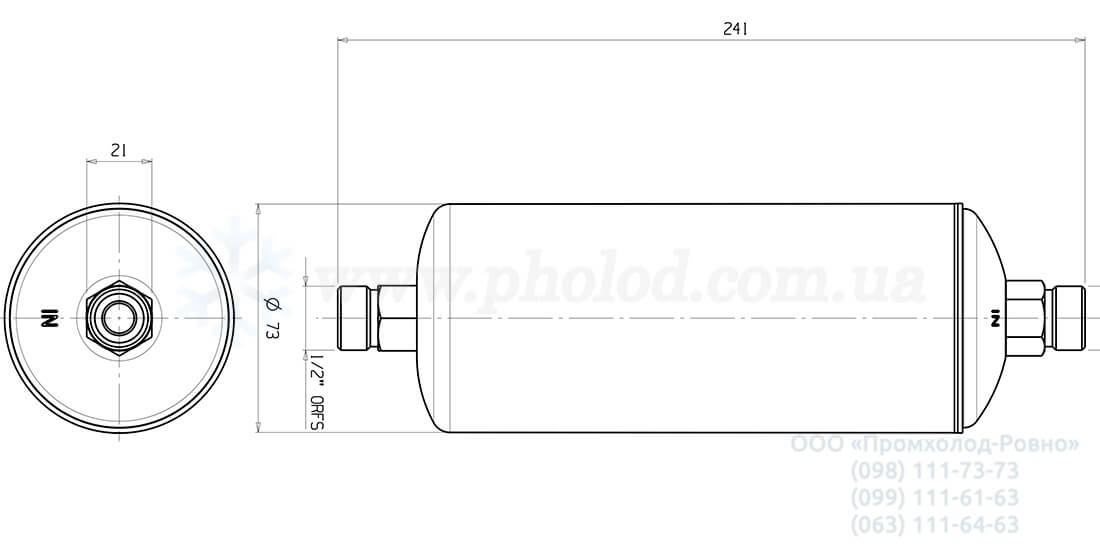 Castel DF330_4ORS dimensions