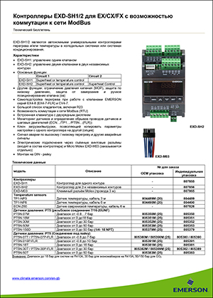 Контролери EXD-SH1 та EXD-SH2 для EX_CX_FX з можливістю комутації до мережі ModBus