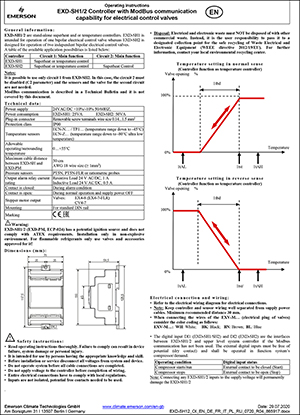 Контролери EXD-SH1 та EXD-SH2 для крокових ЕРВ (Посібник з експлуатації)