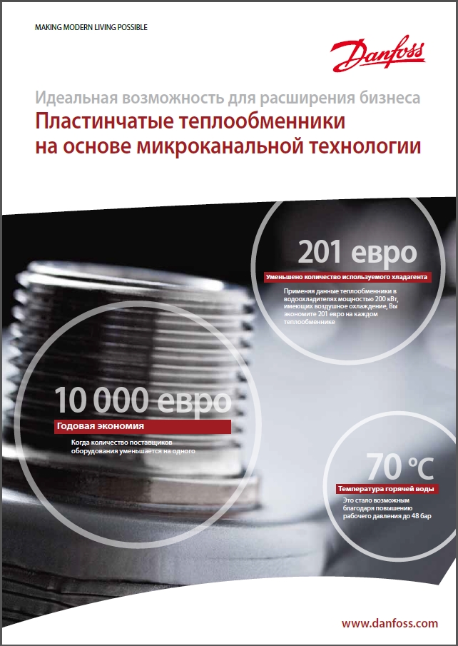 Пластинчатые теплообменники DANFOSS на основе микроканальной технологии