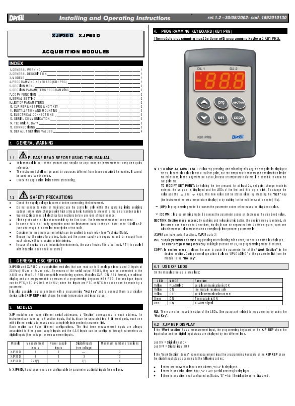 Инструкция xjp30d xjp60d en