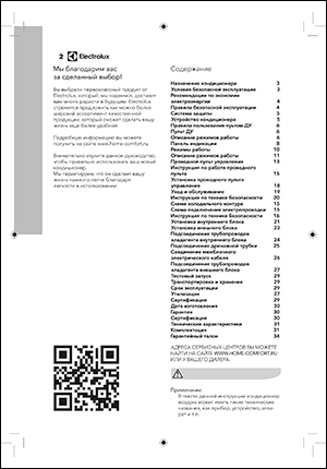 Інструкція з експлуатації кондиціонерів касетного типу Electrolux, серія EACC