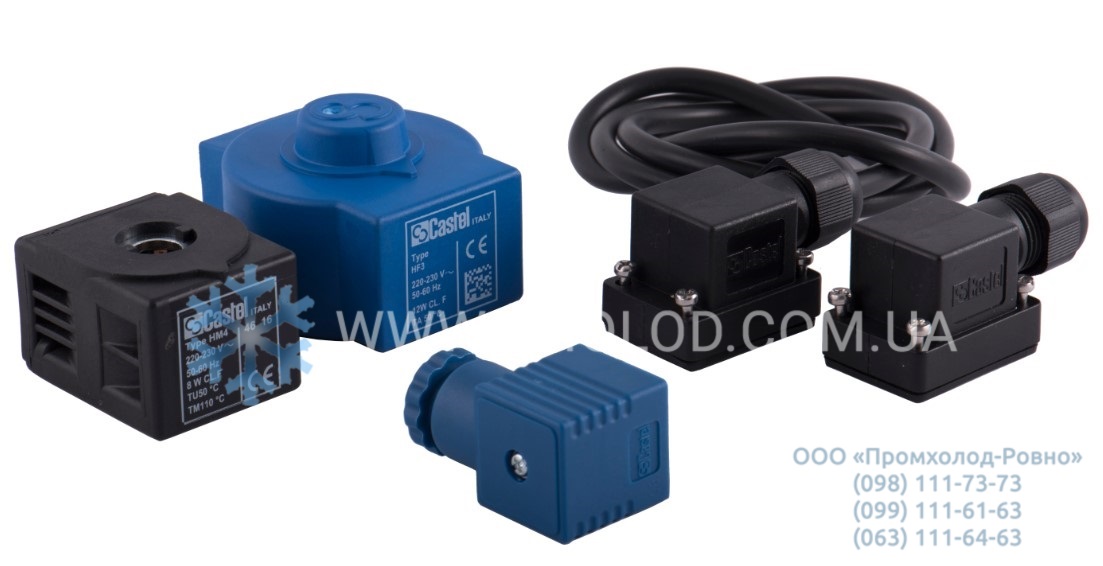 Coils і connectors для Solenoid valves Castel