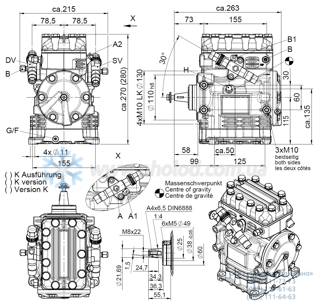 DIMENSIONS GEA Bock FK20