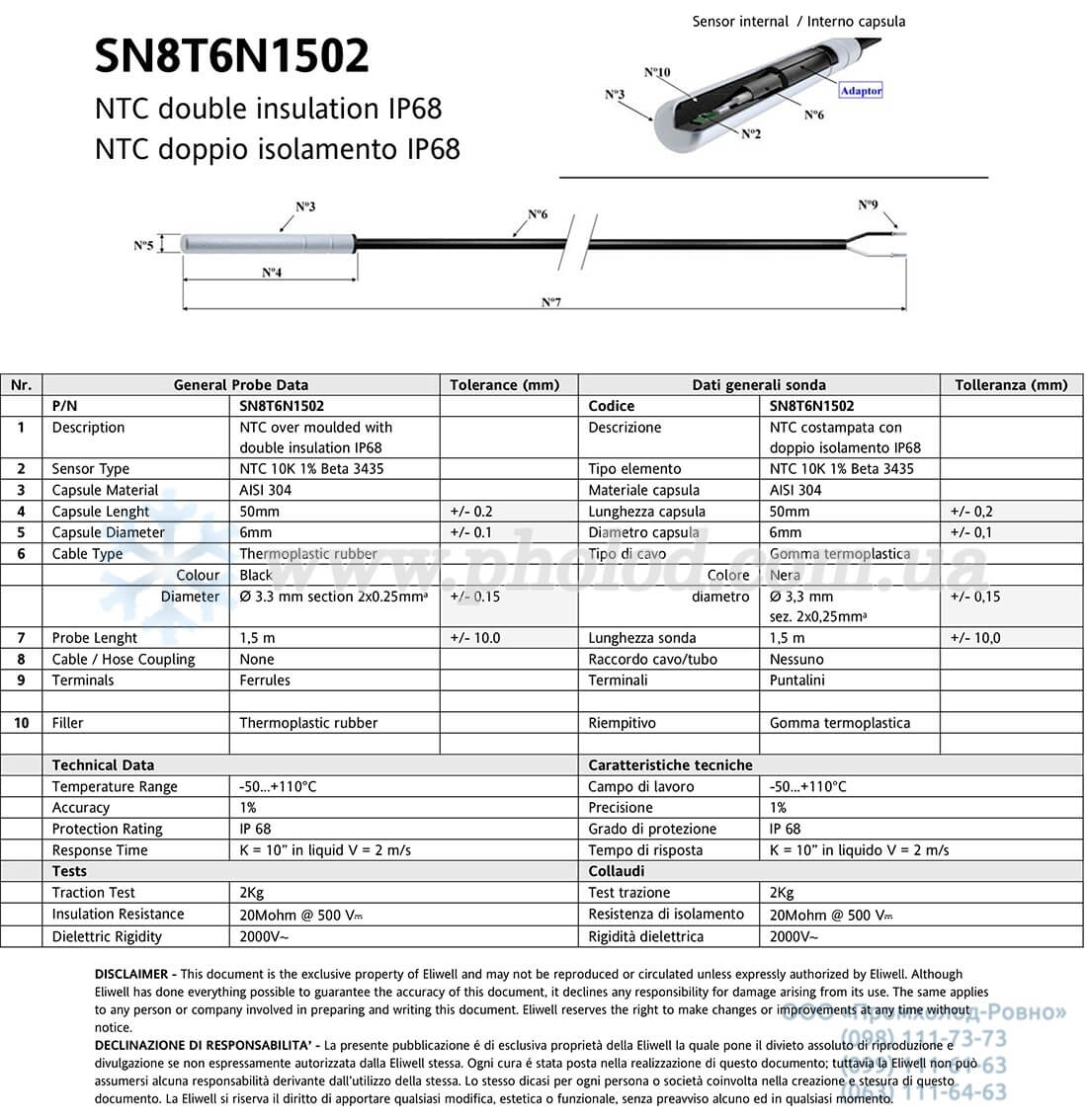 Eliwell SN8T6N1502 - 1