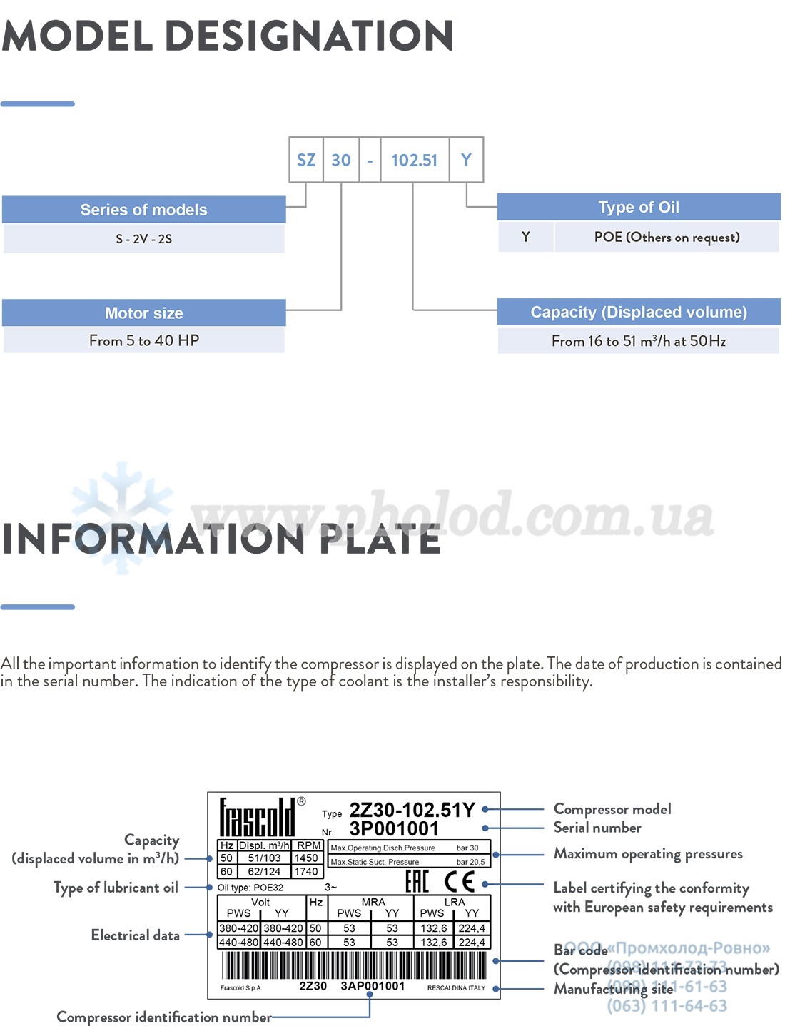 Frascold two-stage semi-hermetic piston compressors