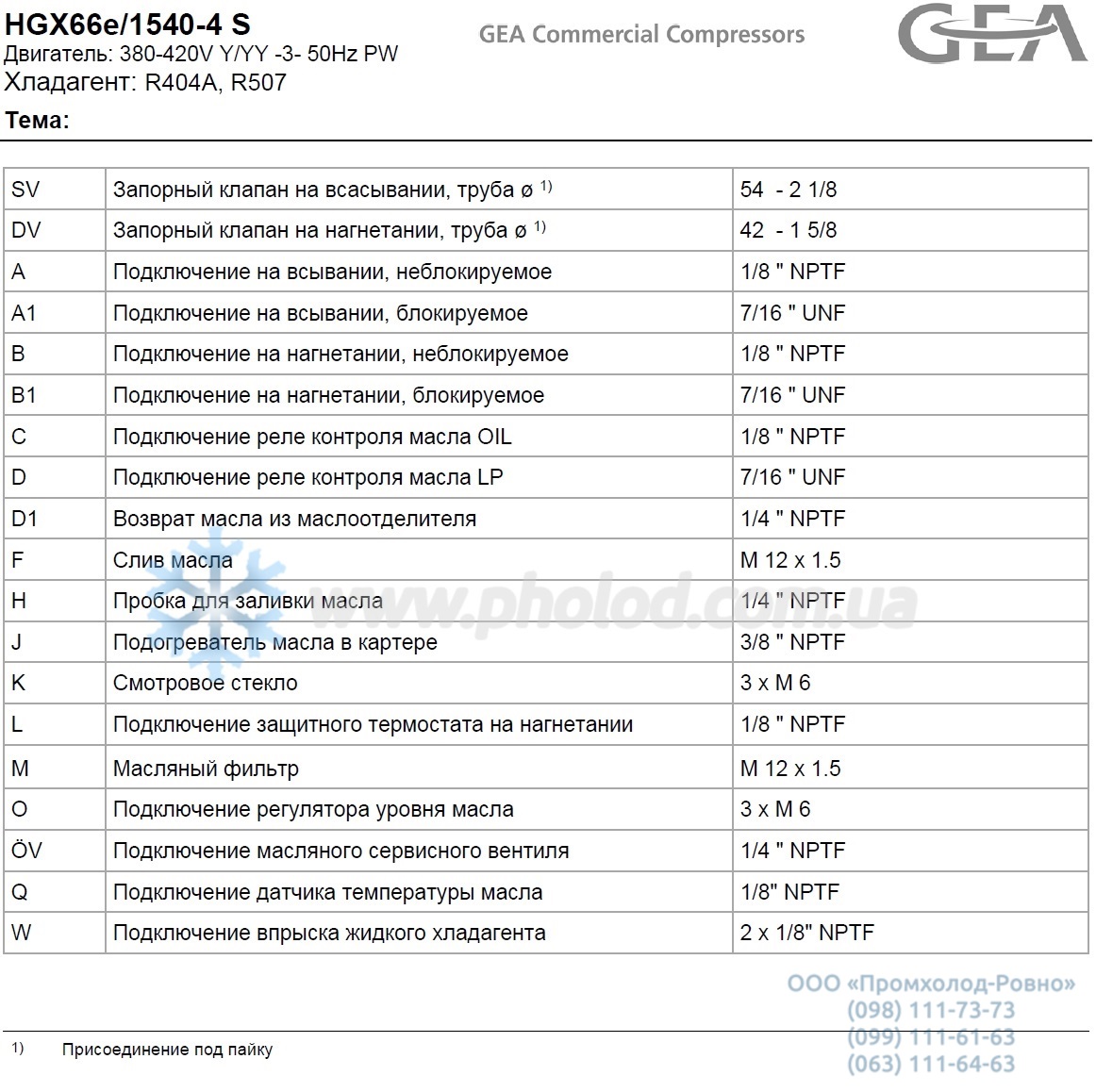 HGX66e 1540-4s - 3