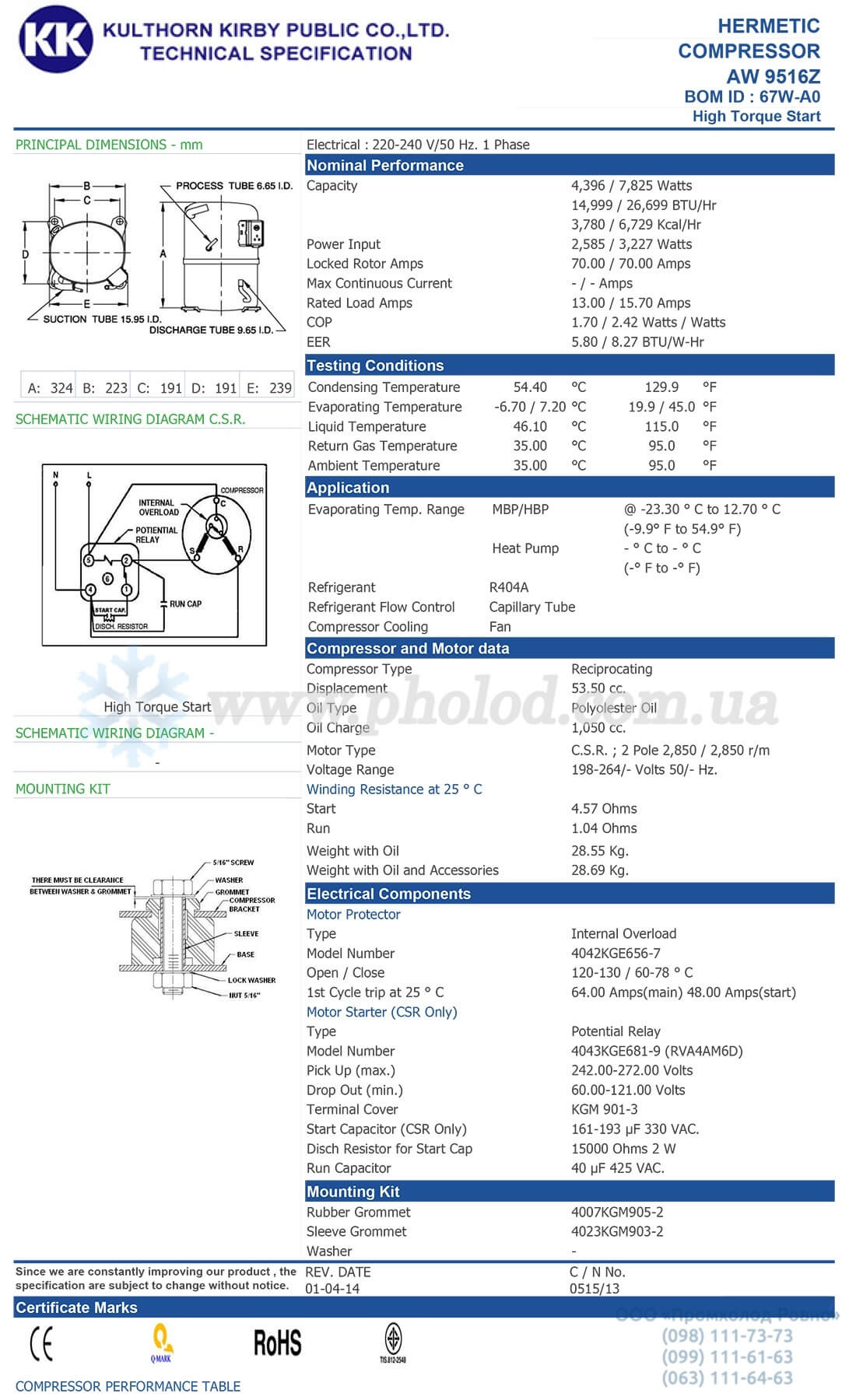 Kulthorn AW9516Z