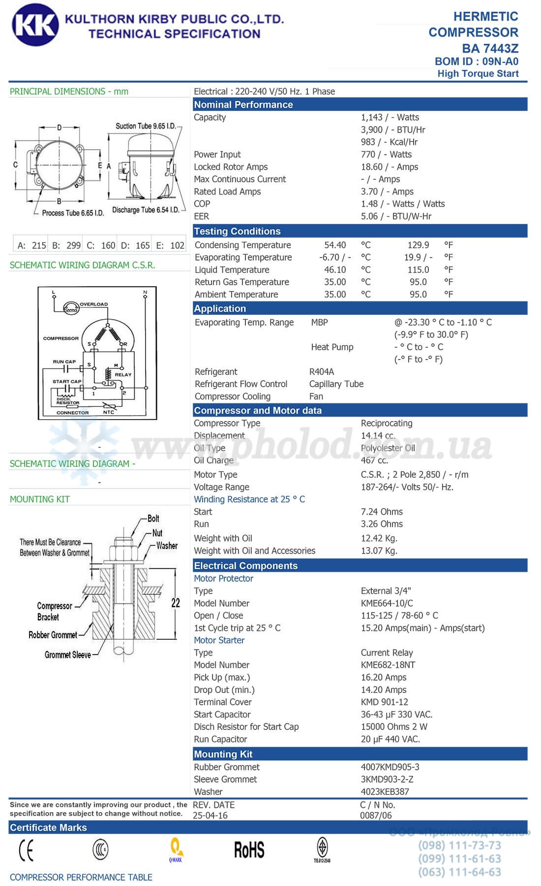 Kulthorn BA7443Z