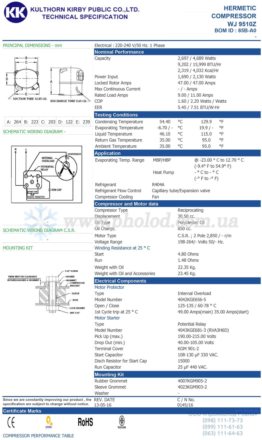 Kulthorn WJ9510Z