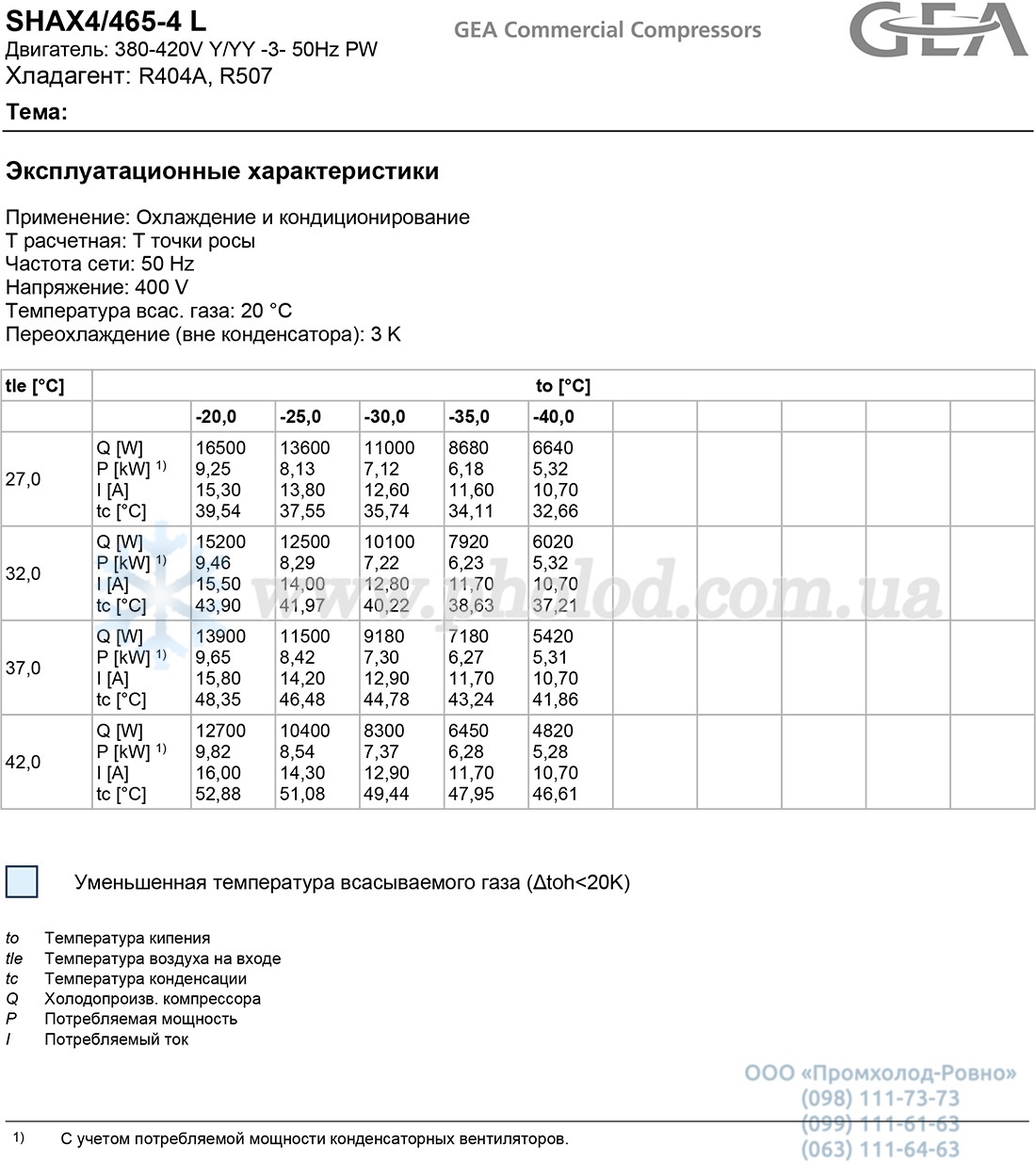 SHAX4 465 4 L R404A 3 - 2