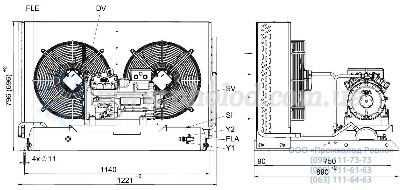 SHGX34e dimensions