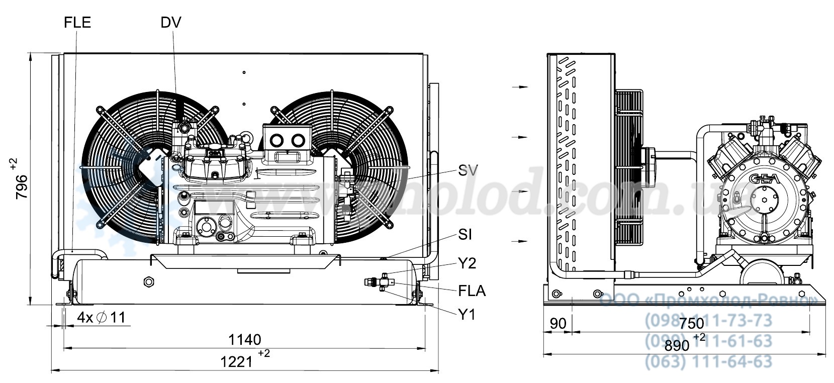 SHGX44e dimensions