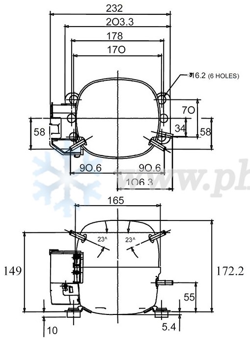 THG1352Y dimensions