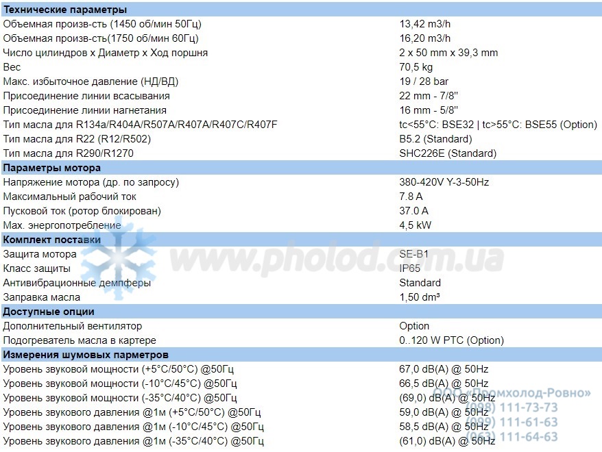 Technical details 2DC-3.2Y-40S