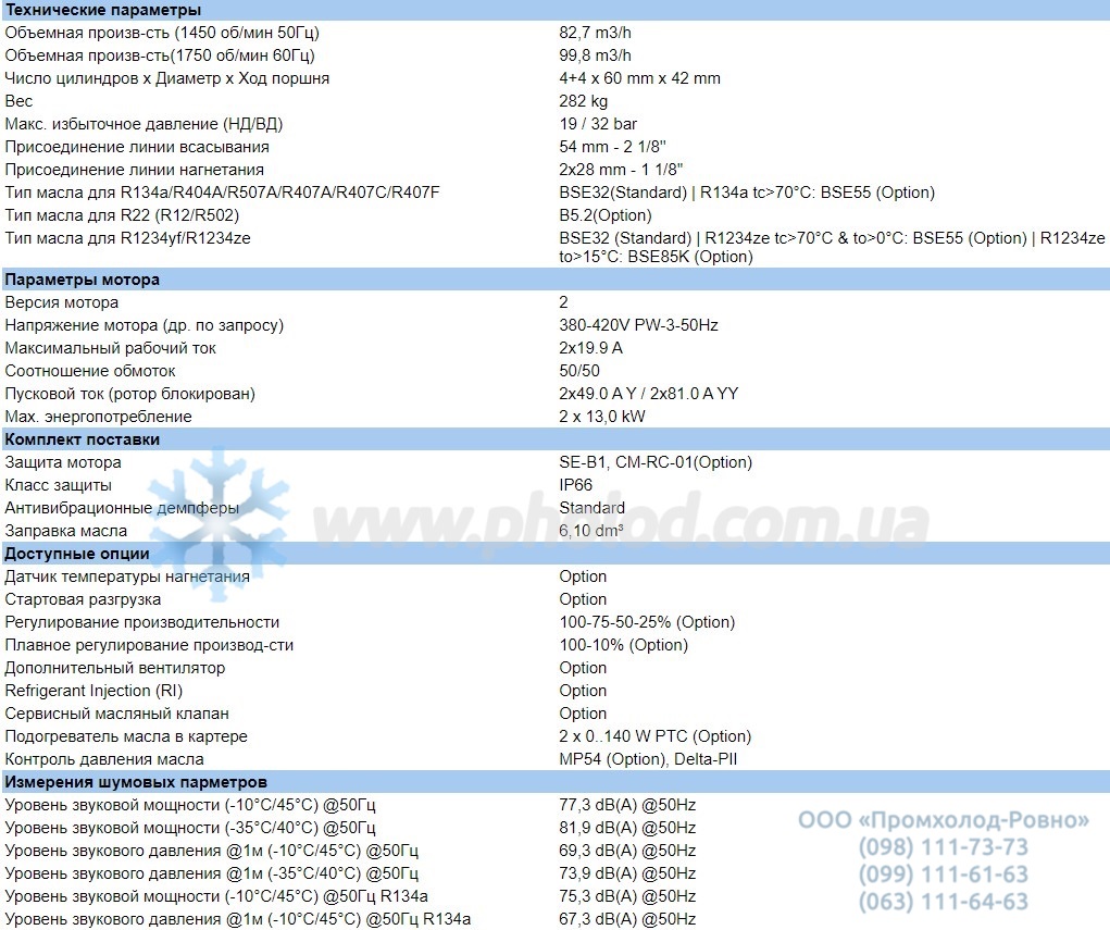 Technical details 44TE-18Y