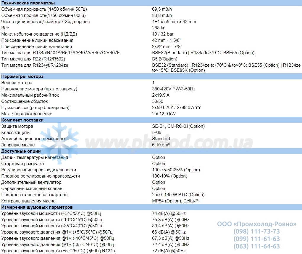 Technical details 44VE-20Y