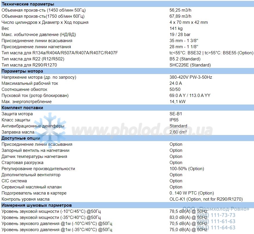 Technical details 4NCS-12.2Y-40P