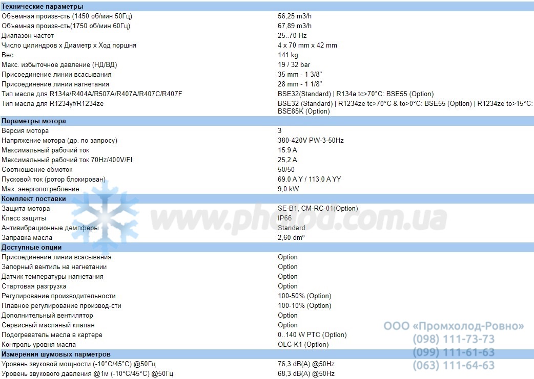 Technical details 4NES-12Y