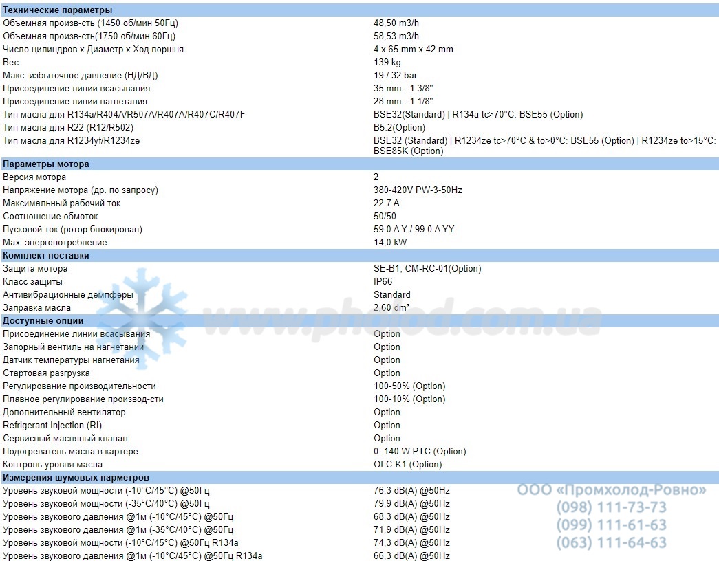 Technical details 4PES-12Y