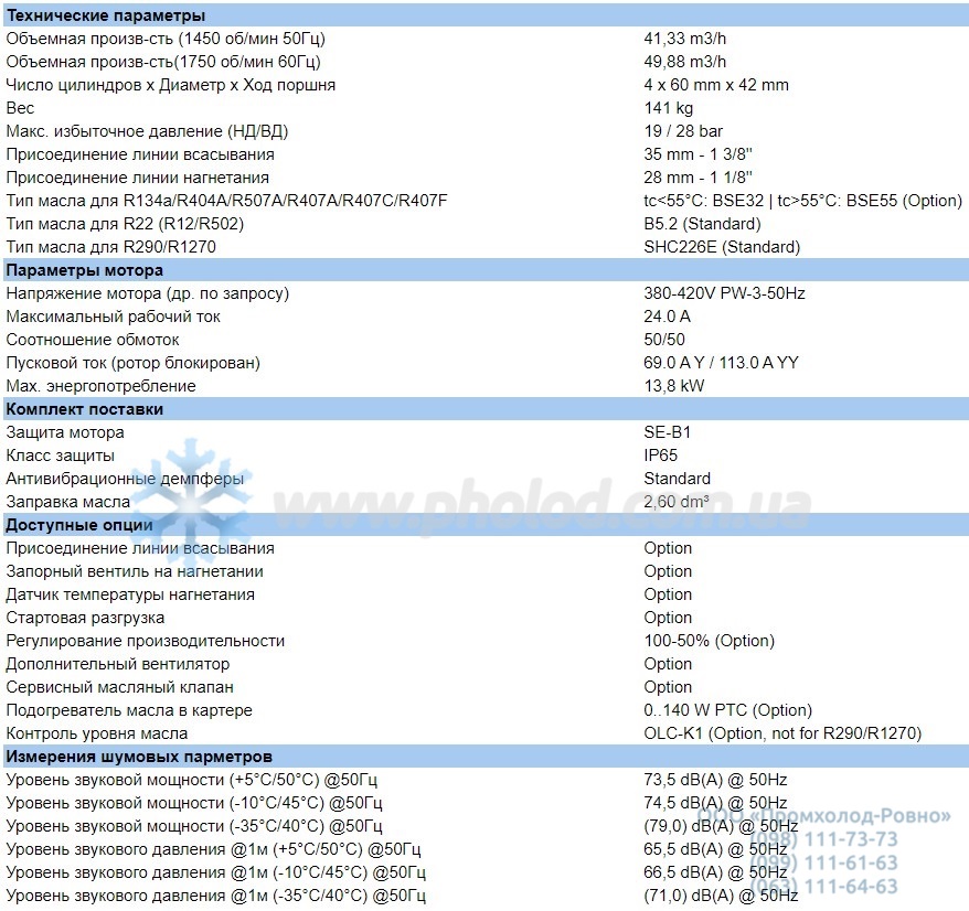 Technical details 4TCS-12.2Y-40P