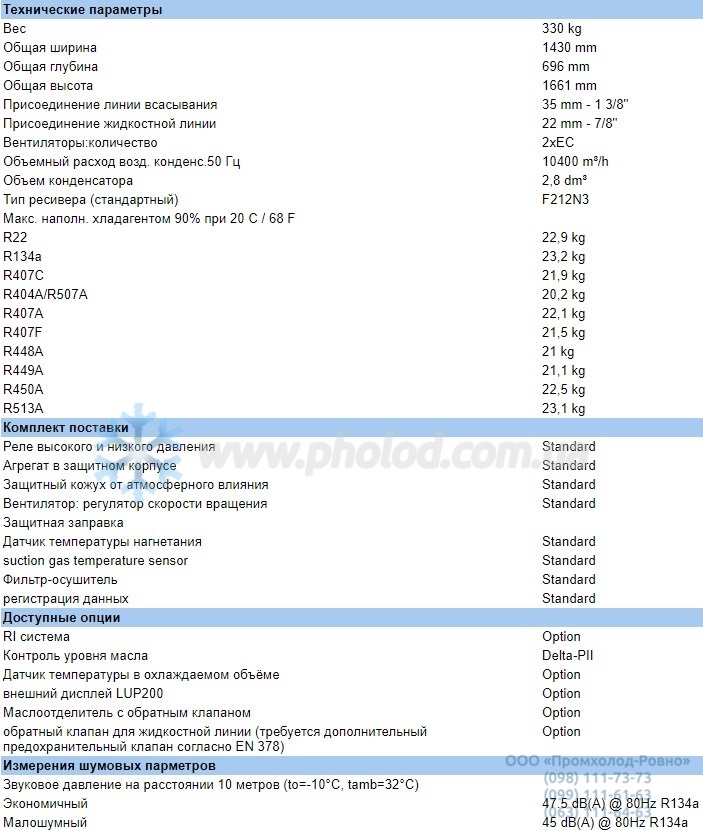 Technical details LHV7E 4CE-9.F3Y