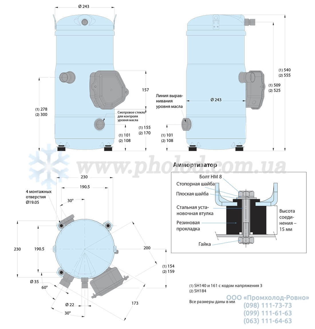 dimensions SH184