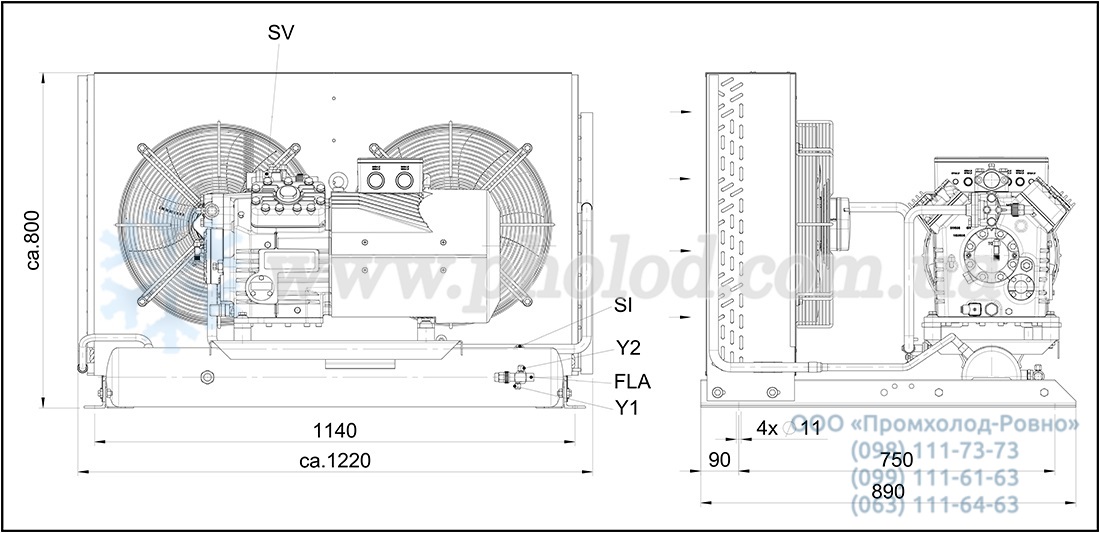 dimension SHAX4_555-4L