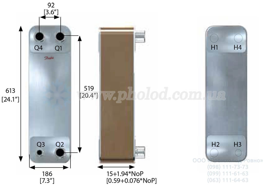 dimensions C118L danfoss