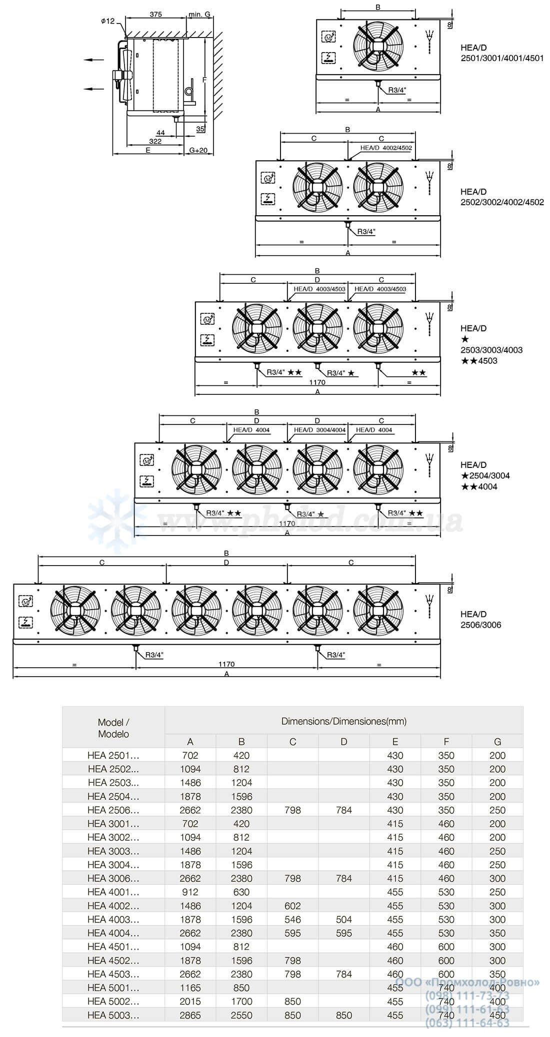 dimensions Hispania HEA  - 1