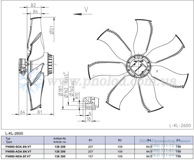 Ziehl-Abegg FN080-SDA.6N.V7 (168784)