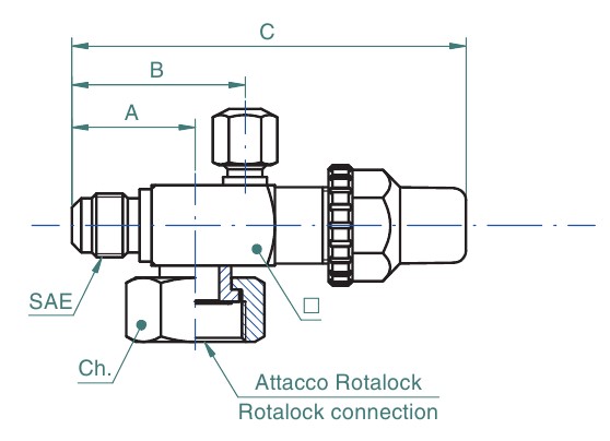 Rotalock Valves with Flare Connection SAE 2