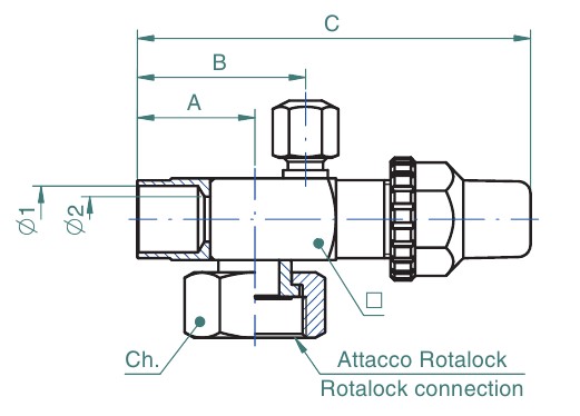 Rotalock Valves with solder connection 2